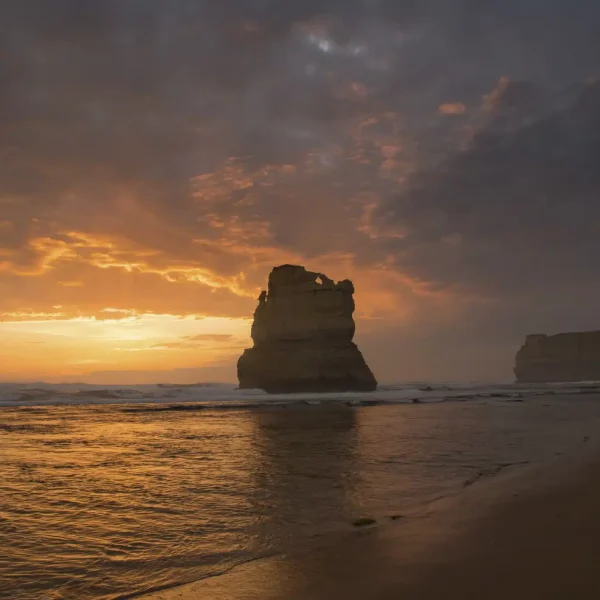 great ocean road sunset